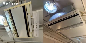 業務用エアコン交換工事のbefore-after